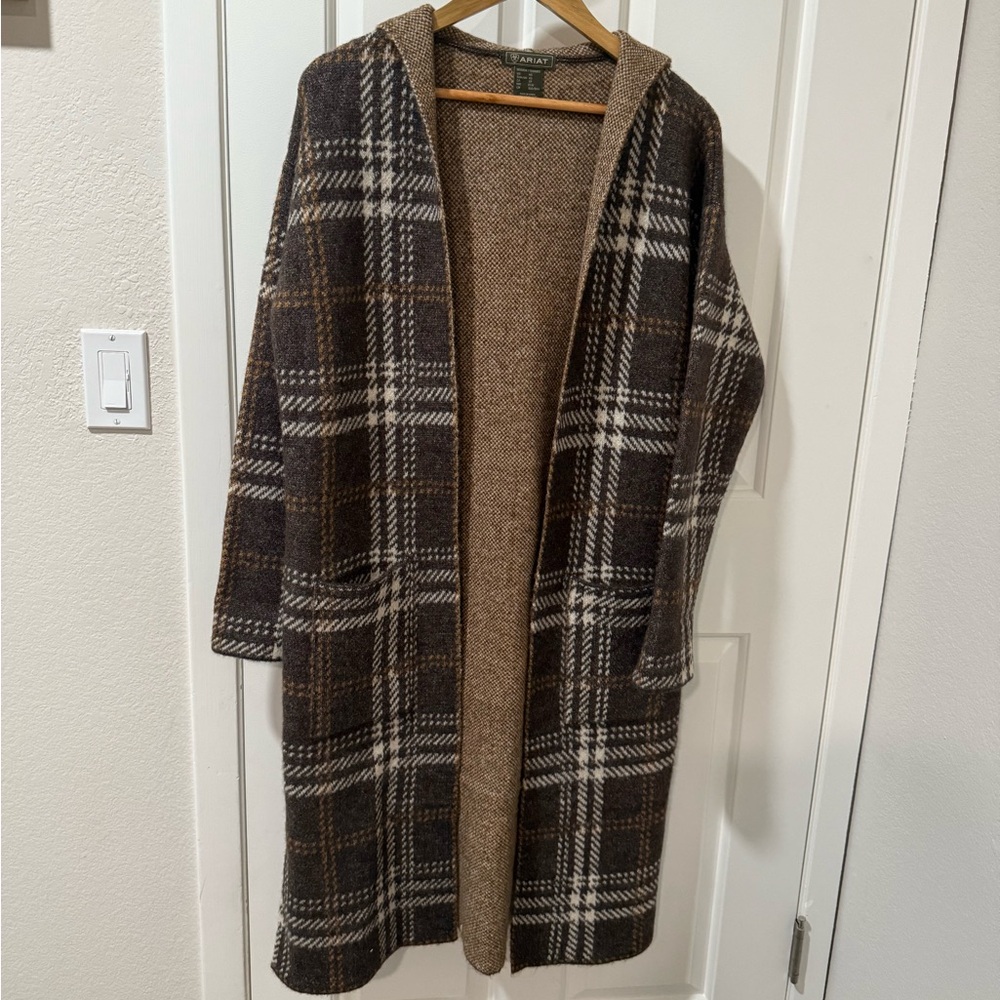 Ariat Brown Knit Sweater Coat